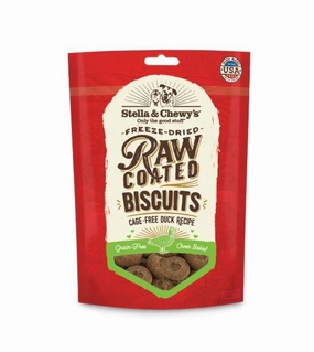 Stella & Chewys Raw Coated Biscuits (Duck) Dog Treats dog skin care,coat supplements