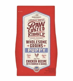 Stella & Chewys Wholesome Grains Raw Coated Kibbles (Puppy Chicken) Dry Dog Food dog skin care,coat supplements
