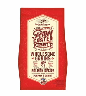 Stella & Chewys Wholesome Grains Raw Coated Kibbles (Salmon) Dry Dog Food dog skin care,coat supplements