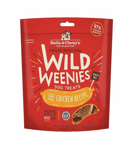 Stella & Chewys Wild Weenies (Chicken) Freeze Dried Dog Treats dog skin care,coat supplements