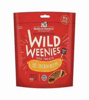 Stella & Chewys Wild Weenies (Chicken) Freeze Dried Dog Treats freeze-dried dog food,lightweight pet food