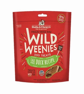 Stella & Chewys Wild Weenies (Duck) Freeze Dried Dog Treats dog skin care,coat supplements