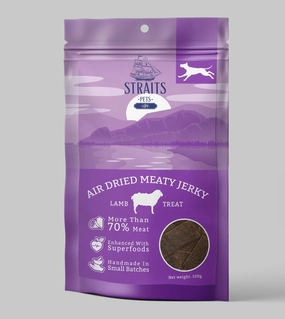 Straits Pets Air Dried Meaty Jerky Dog Treats (Lamb) air-dried dog food,dehydrated dog food