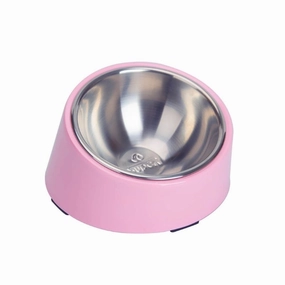 Super Design 15 Slanted Bowl - Pink dog supplements,home vitamins