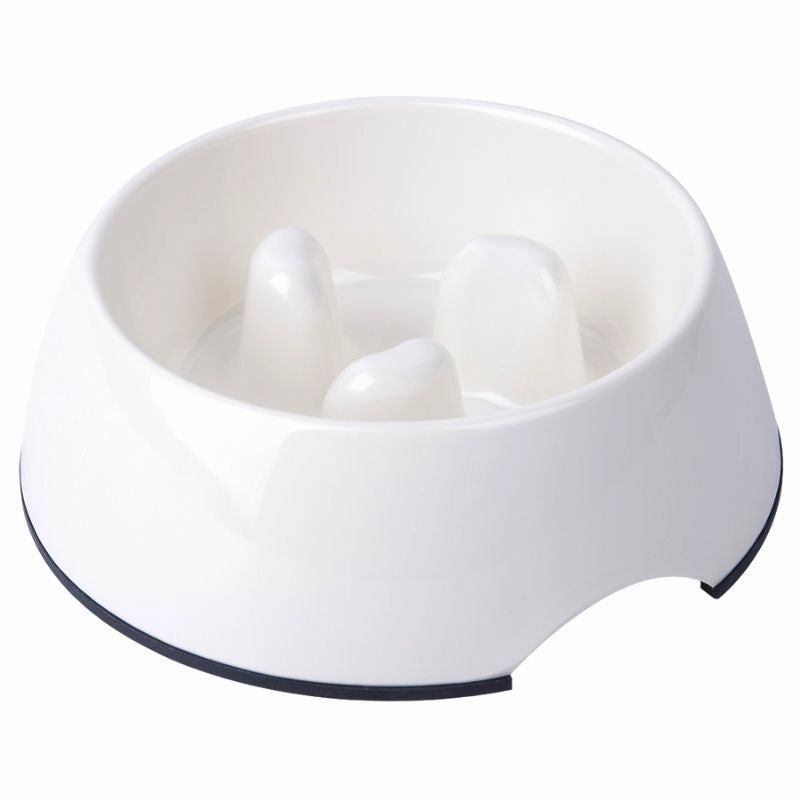 Super Design Slow Feed Bowl - White dog supplements,home vitamins