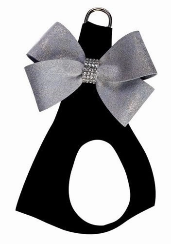 Susan Lanci Black with Platinum Glitzerati Nouveau Bow Step in Harness