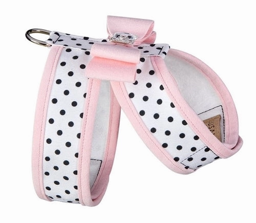 Susan Lanci Two Tone Polka Dot Big Bow Tinkie Harness