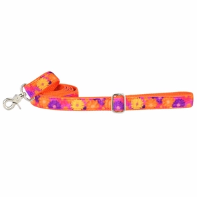 Swiss Velvet Dog Leash Gerbera Daisy dog mobility,outdoor pet aid