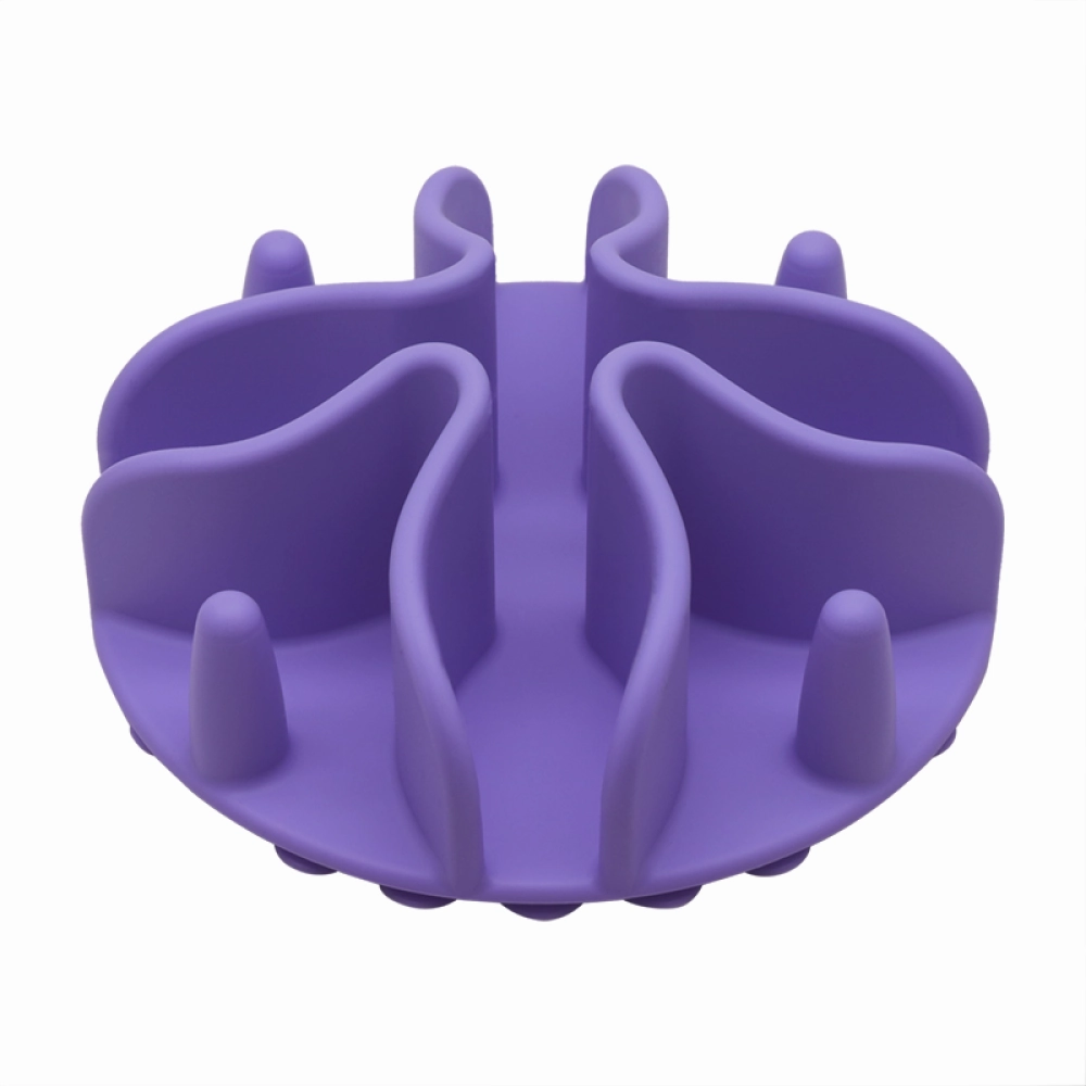 Talking Dog Club Slow Feeder Bowl Attachment for Dogs and Cats (Purple)