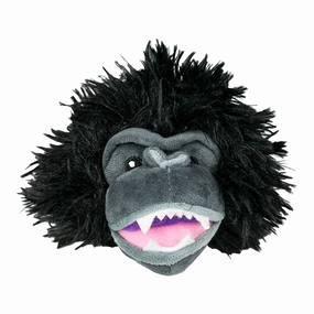 Tall Tails 2-in-1 Dog Toy - Gorilla Head 4" (with spikey squeaker ball hidden inside!) fetch toy,dog ball
