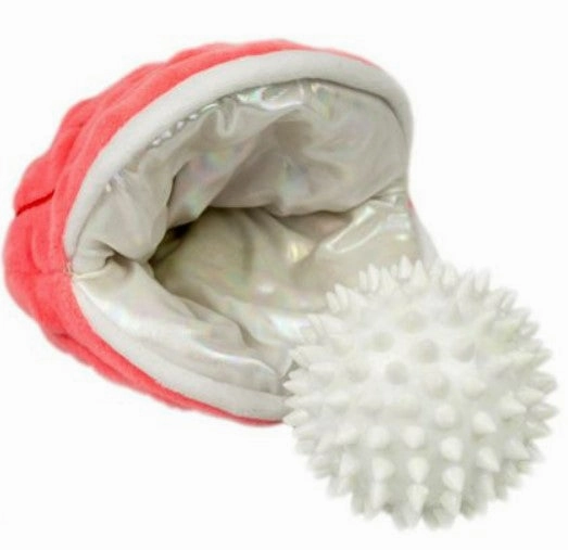 Tall Tails 2-in-1 Dog Toy - Oyster w/ Pearl fetch toy,dog ball