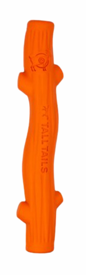 Tall Tails Natural Rubber Dog Toy - GOAT Fetch Stick Orange 10" fetch toy,dog ball