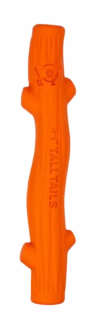 Tall Tails Natural Rubber Dog Toy - GOAT Fetch Stick Orange 10" fetch toy,dog ball