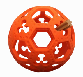 Tall Tails Natural Rubber Dog Toy - GOAT Flex-A-Ball Orange 5.5" fetch toy,dog ball