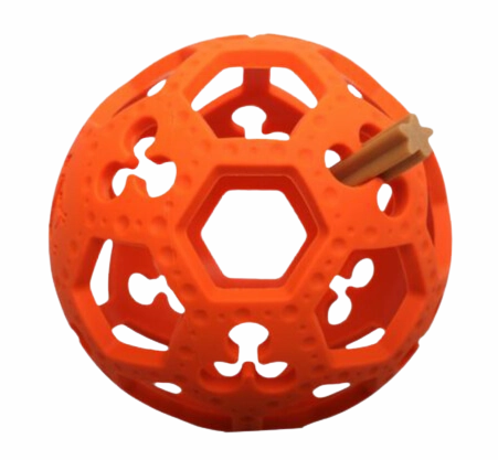 Tall Tails Natural Rubber Dog Toy - GOAT Flex-A-Ball Orange 5.5" fetch toy,dog ball