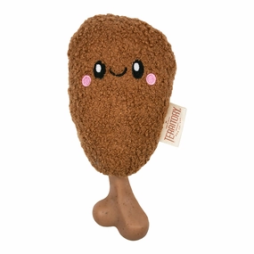Territory 2-In-1 Dog Toy - Chicken on the Bone 8" fetch toy,dog ball