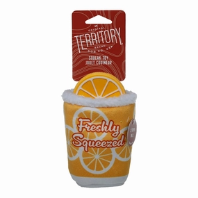 Territory 2-In-1 Dog Toy - Lemonade 6" fetch toy,dog ball