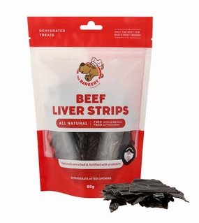 The Barkery Dehydrated Beef Liver Strips Dog Treats air-dried dog food,dehydrated dog food