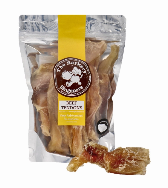 The Barkery Dehydrated Beef Tendons Dog Treats air-dried dog food,dehydrated dog food