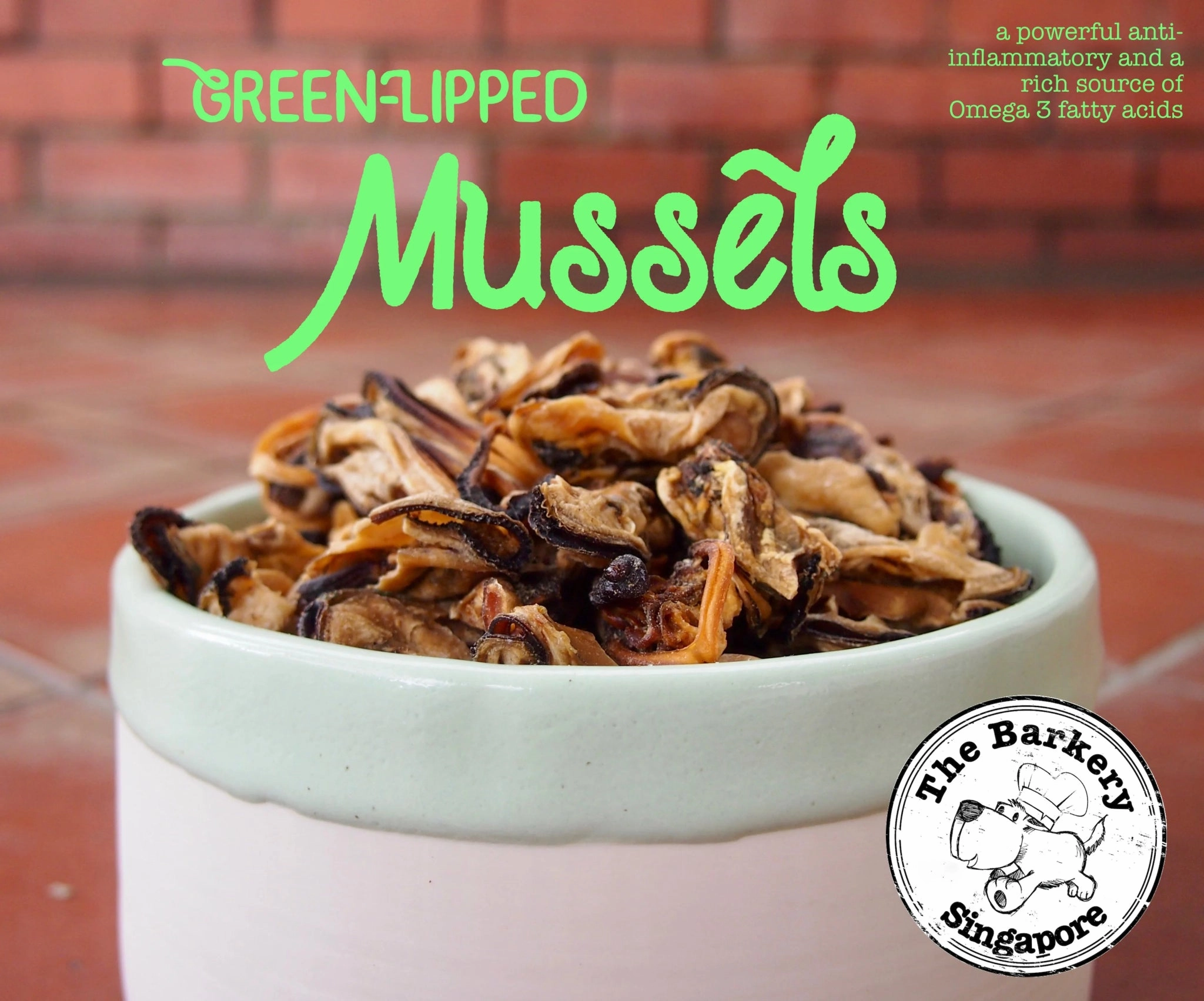 The Barkery Dehydrated Green Lipped Mussels Dog Treats air-dried dog food,dehydrated dog food