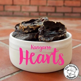 The Barkery Dehydrated Kangaroo Heart Dog Treats dog chews,dog bones