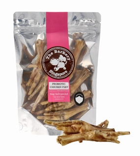 The Barkery Dehydrated Probiotic Chicken Feet Dog Treats air-dried dog food,dehydrated dog food