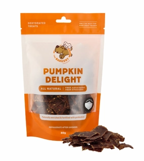 The Barkery Dehydrated Pumpkin Delight Dog Treats air-dried dog food,dehydrated dog food
