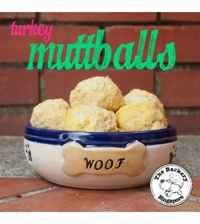 The Barkery Turkey Muttballs Meal Toppers Frozen Dog Food dog multipurpose item,all-in-one pet tool