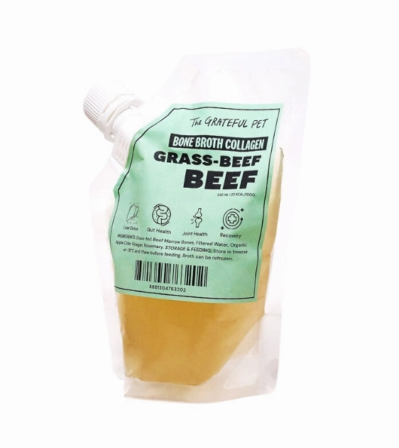 The Grateful Pet Bone Broth Collagen for Dogs & Cats (Beef) raw dog food,fresh pet meals