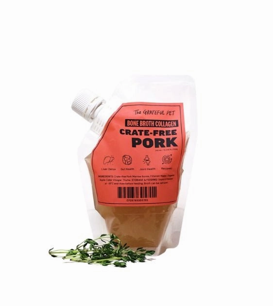 The Grateful Pet Bone Broth Collagen for Dogs & Cats (Pork)