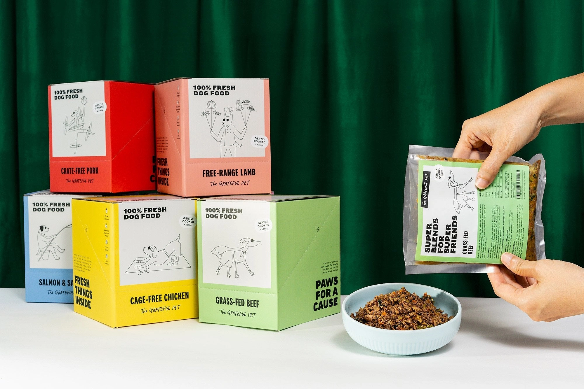 The Grateful Pet Cooked Dog Food (Grass-Fed Beef)
