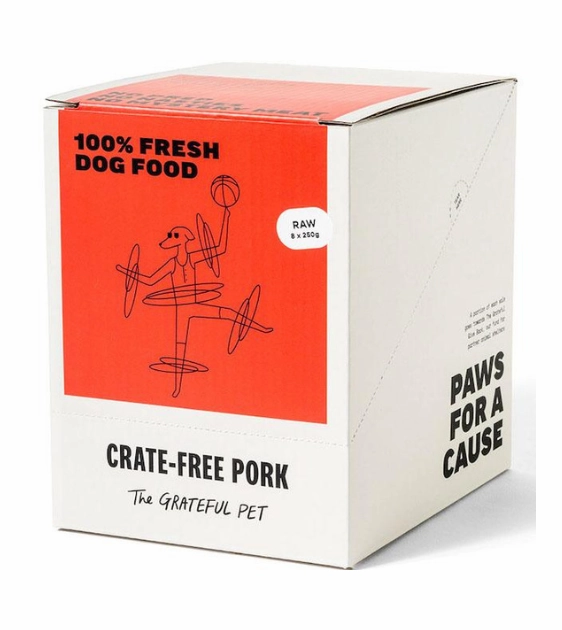 The Grateful Pet Raw Dog Food (Crate-Free Pork) raw dog food,fresh pet meals