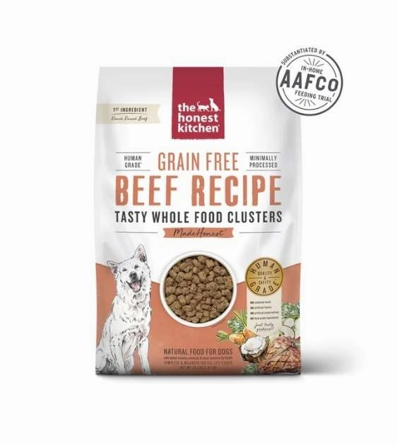 The Honest Kitchen Grain-Free (Beef) Whole Food Clusters Dog Food air-dried dog food,dehydrated dog food