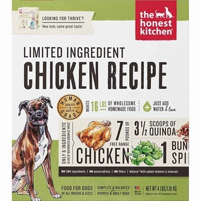 The Honest Kitchen Thrive Limited Ingredient Chicken Dehydrated Dog Food freeze dried dog food,raw nutrition dog,dog freeze dried kibble