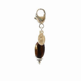 Tiger Eye Healing Dog Collar Charm Teacup Pawmulet