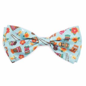 Tiki Time Dog Bow Tie dog collar accessory,collar decor