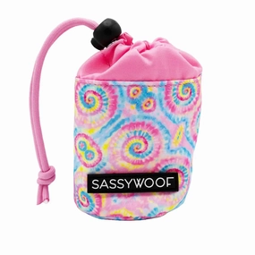 Treat Pouch - Groovy Good Vibes treat storage jar,dog treat container,pet snack jar