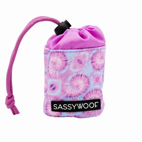 Treat Pouch - Groovy Purple Haze treat storage jar,dog treat container,pet snack jar
