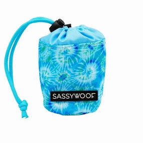 Treat Pouch - Groovy Tropical Tide treat storage jar,dog treat container,pet snack jar