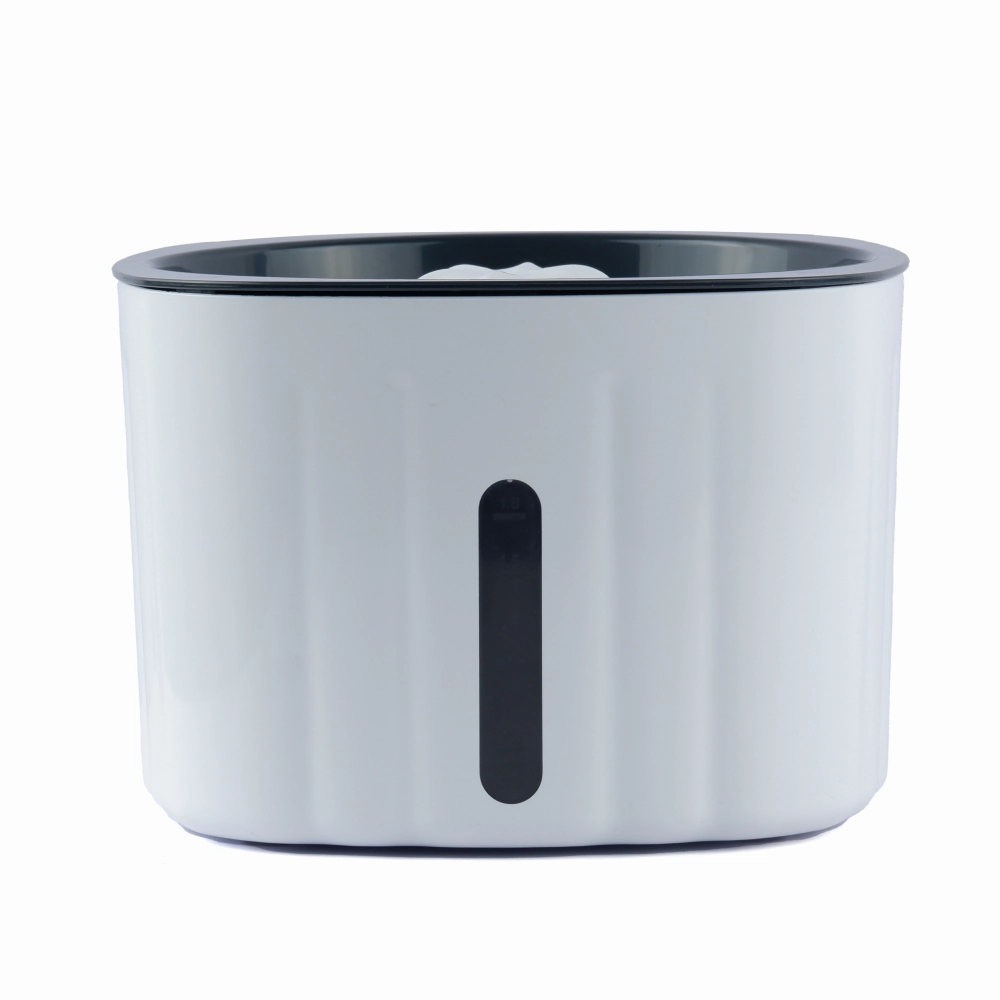 Trixie Water Drinking Fountain Flower for Dogs and Cats (White and Grey)