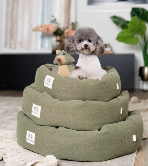 Troopets Round Dog Bed