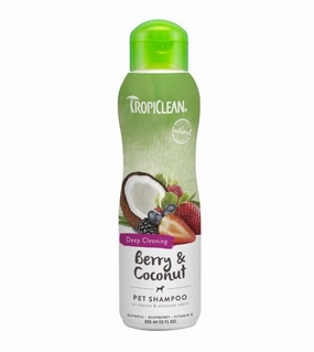 TropiClean Berry & Coconut Pet Shampoo (Deep Cleaning) dog immunity,pet immune support