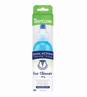 TropiClean Dual Action Cleansing   Drying Ear Cleaner for Dogs and Cats dog immunity,pet immune support