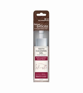 TropiClean Enticers - No Brushing Teeth Cleaning Gel for Dogs (Hickory Smoked Bacon) dog immunity,pet immune support