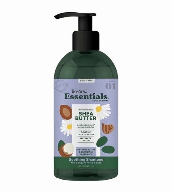 Tropiclean Essentials Shea Butter Soothing Shampoo For Puppies, Dogs & Cats dog immunity,pet immune support