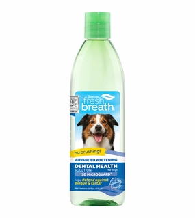 TropiClean Fresh Breath No Brushing Dental Health Solution for Dogs (Advanced Whitening with 3D Microguard) dog immunity,pet immune support