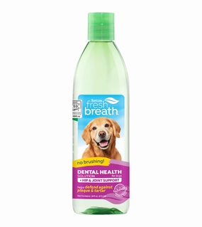 TropiClean Fresh Breath No Brushing Dental Health Solution for Dogs (Hip & Joint Support) dog immunity,pet immune support