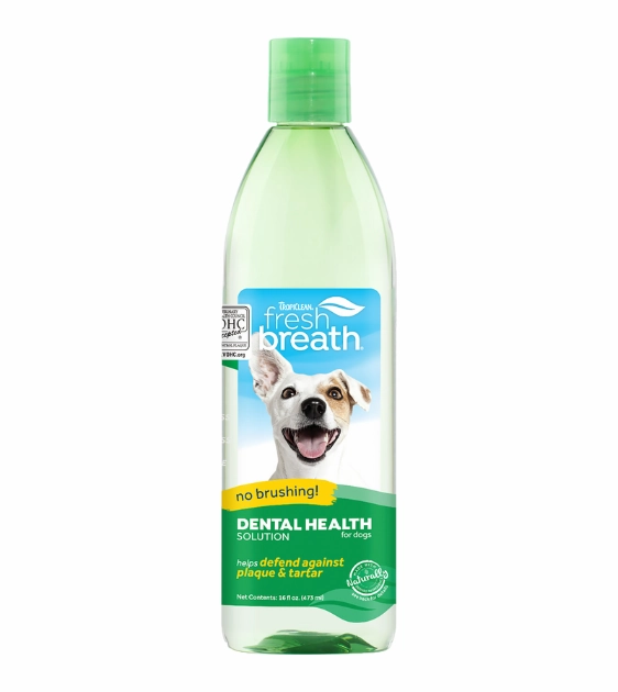 TropiClean Fresh Breath No Brushing Dental Health Solution for Dogs (Original) dog immunity,pet immune support