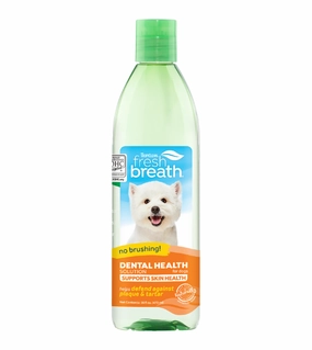 TropiClean Fresh Breath No Brushing Dental Health Solution for Dogs (Supports Skin Health) dog immunity,pet immune support