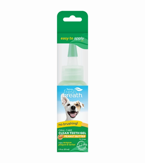 TropiClean Fresh Breath No Brushing Oral Care Clean Teeth Gel for Dogs (Peanut Butter) pet housekeeping,dog mess kit